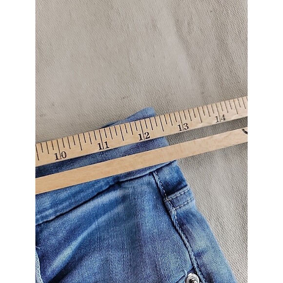 Good American Jeans Womens 2 25x25 Waist Distressed Stretch Mid Rise Modern USA - Picture 6 of 12